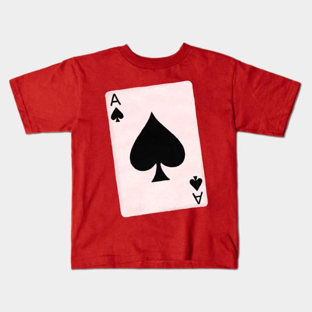 Ace of Spades Kids T-Shirt by Surplusweird